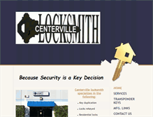 Tablet Screenshot of centervillelock.net